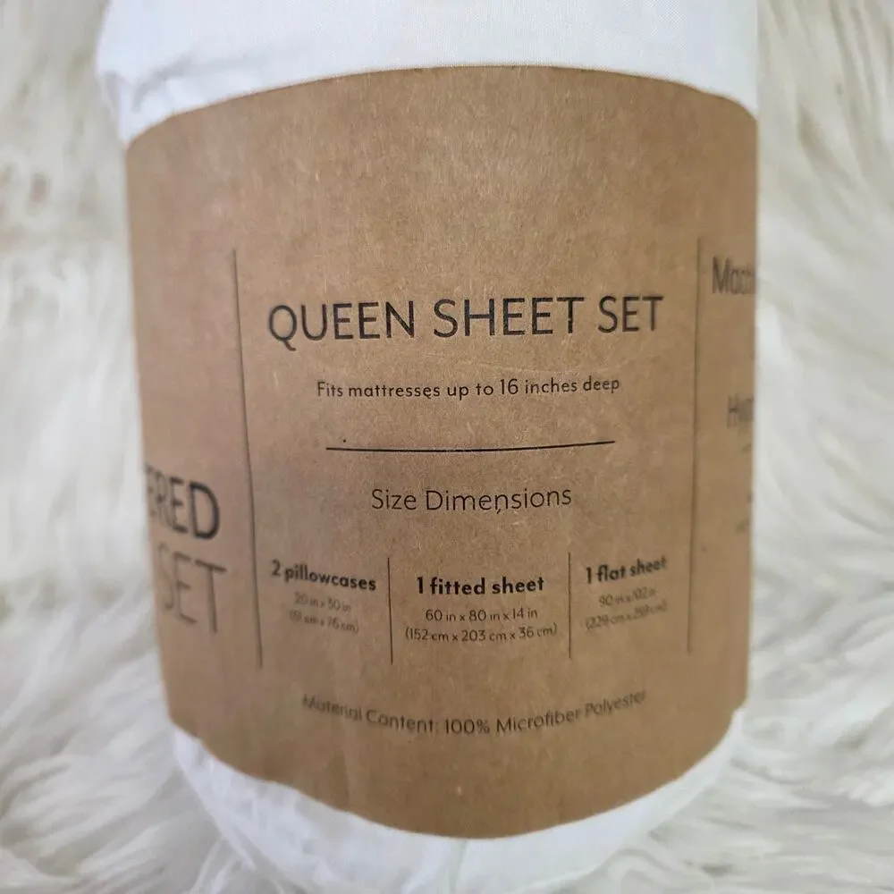 ienjoy Home Expressed In Embossed Checkered 4-Pc. Sheet Set, Queen
